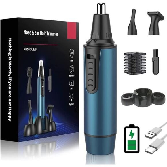 Other - Ear and Nose Hair Trimmer Professional USB Rechargeable Nose Trimmer Kit